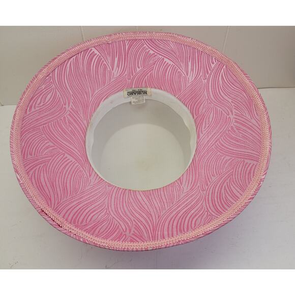 Vintage Nubiano New York Pink Wide Brim Church Derby Hat Fascinator - Picture 15 of 15